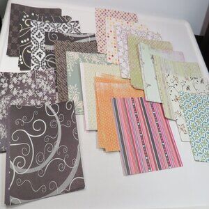 Scrapbook Grab Bag Browns, Black and others almost 4 pounds